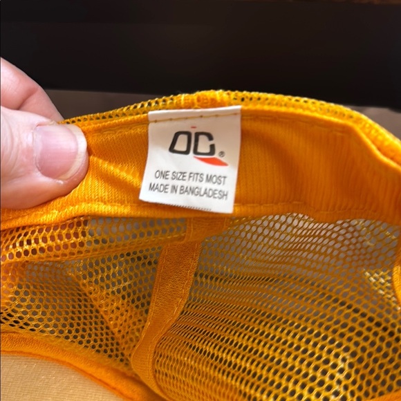 Vibrant Yellow Trucker Hat with Mesh Back - Picture 2 of 2